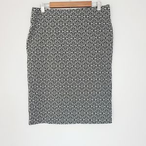 Linda Matthew's Scroll Skirt L